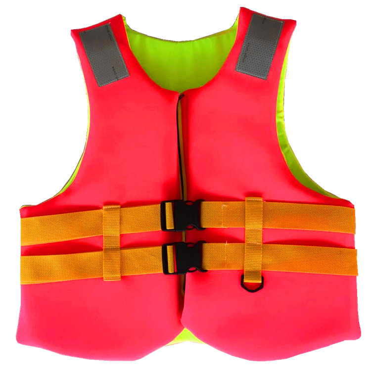 成人潜水浮潜充气浮力背心救生衣口吹便携气胀式救生衣可放气收放