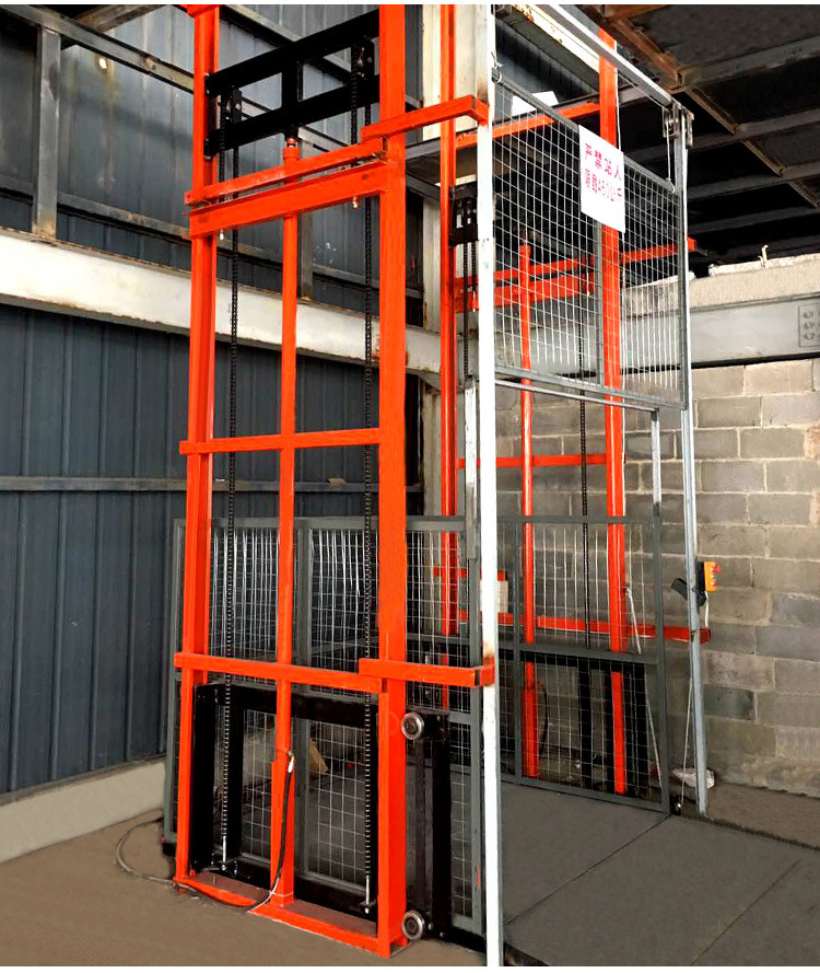 济南牛力供应安徽电动小型升降平台导轨式升降机简易货梯仓库液压升降