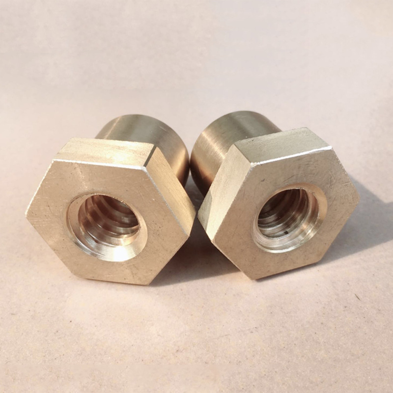 厂家定制非标 铜螺母 六角螺母 梯形丝杆六角螺母 法兰螺母