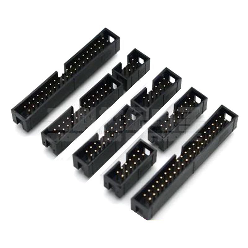 简易牛角插座 简牛 2.54 mm 直插 立式 dc3 6 8 10 12 14 16 20 p