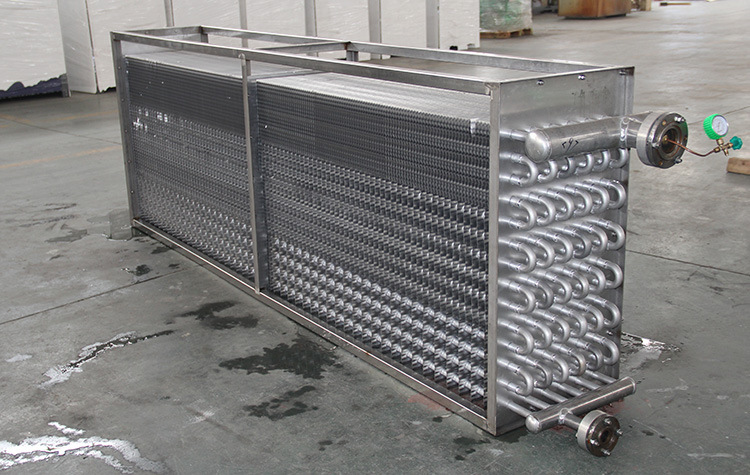 空调表冷器加工翅片式换热器蒸发器螺旋翅片管表冷器空气冷却器