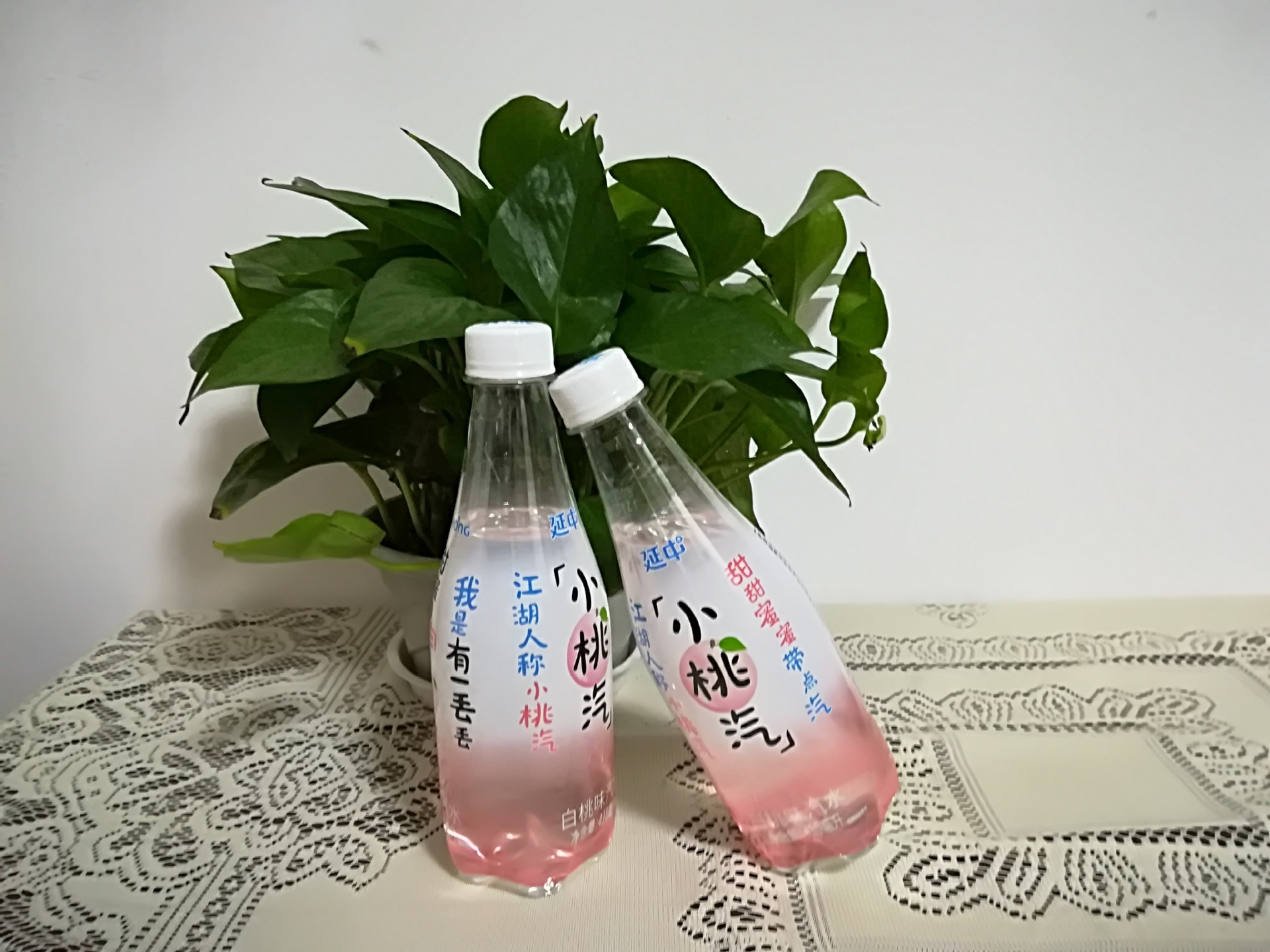 延中盐汽水 小桃汽白桃味 盐汽水410ml *12瓶2019年新货