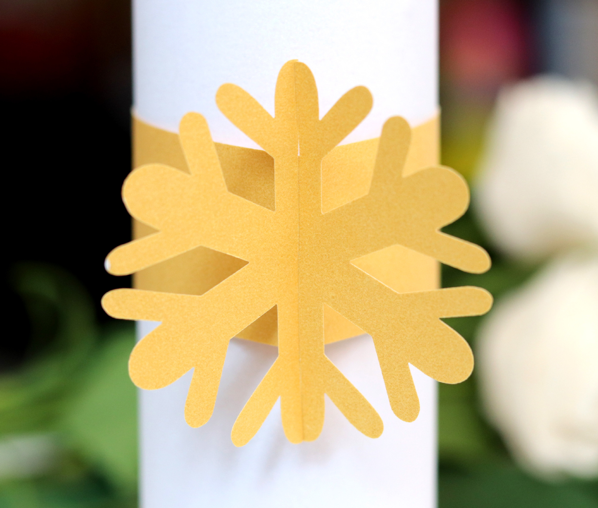 节日庆典毛巾纸环 圣诞节餐巾环 激光镂空 雪花餐巾扣深圳批发