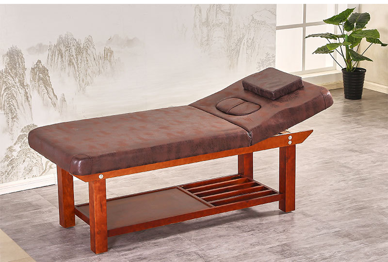厂家直销实木美容床理疗床带胸洞推拿针灸按摩床实木美容美体批发