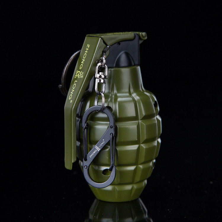 大号仿真军事手雷道具模型防风打火机 806美军m-26a2手雷