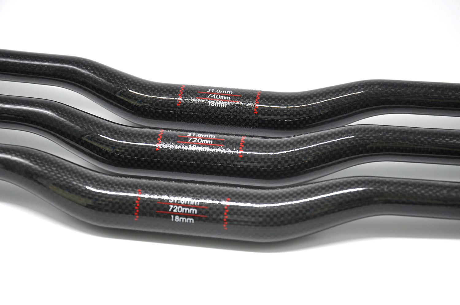特价无标全碳纤维山地公路自行车3k车把燕把600mm-740mm厂家直销