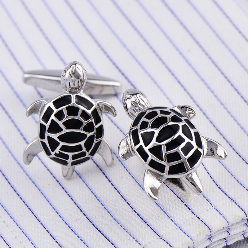 英博海龟袖扣袖钉法式珐琅乌龟纽扣953cufflinks/动物造型991876