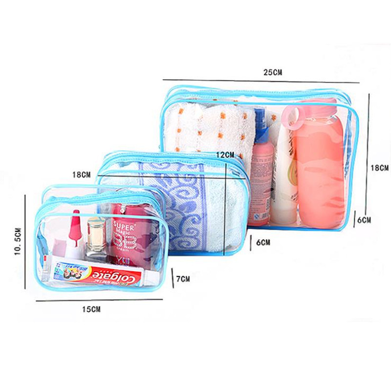 Korean-Style Thickened PVC Storage Bag Cosmetic Bag Outdoor Travel Waterproof Dustproof Toiletries Storage Bag Gift