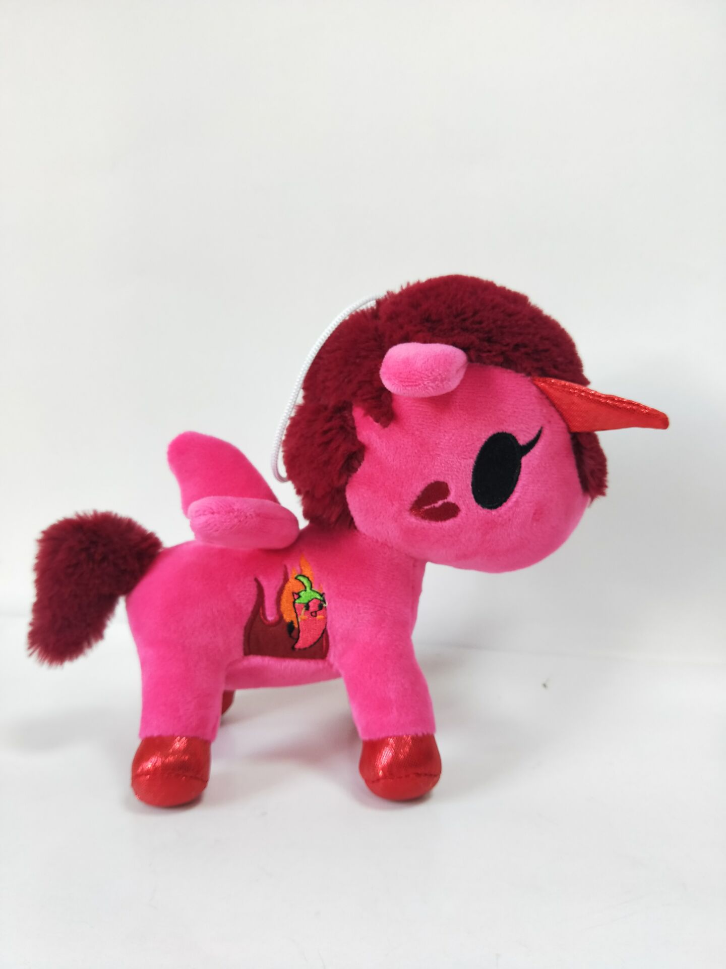 新款毛绒玩具彩虹马独角兽天使马抓机公仔房间装饰摆件生日礼物