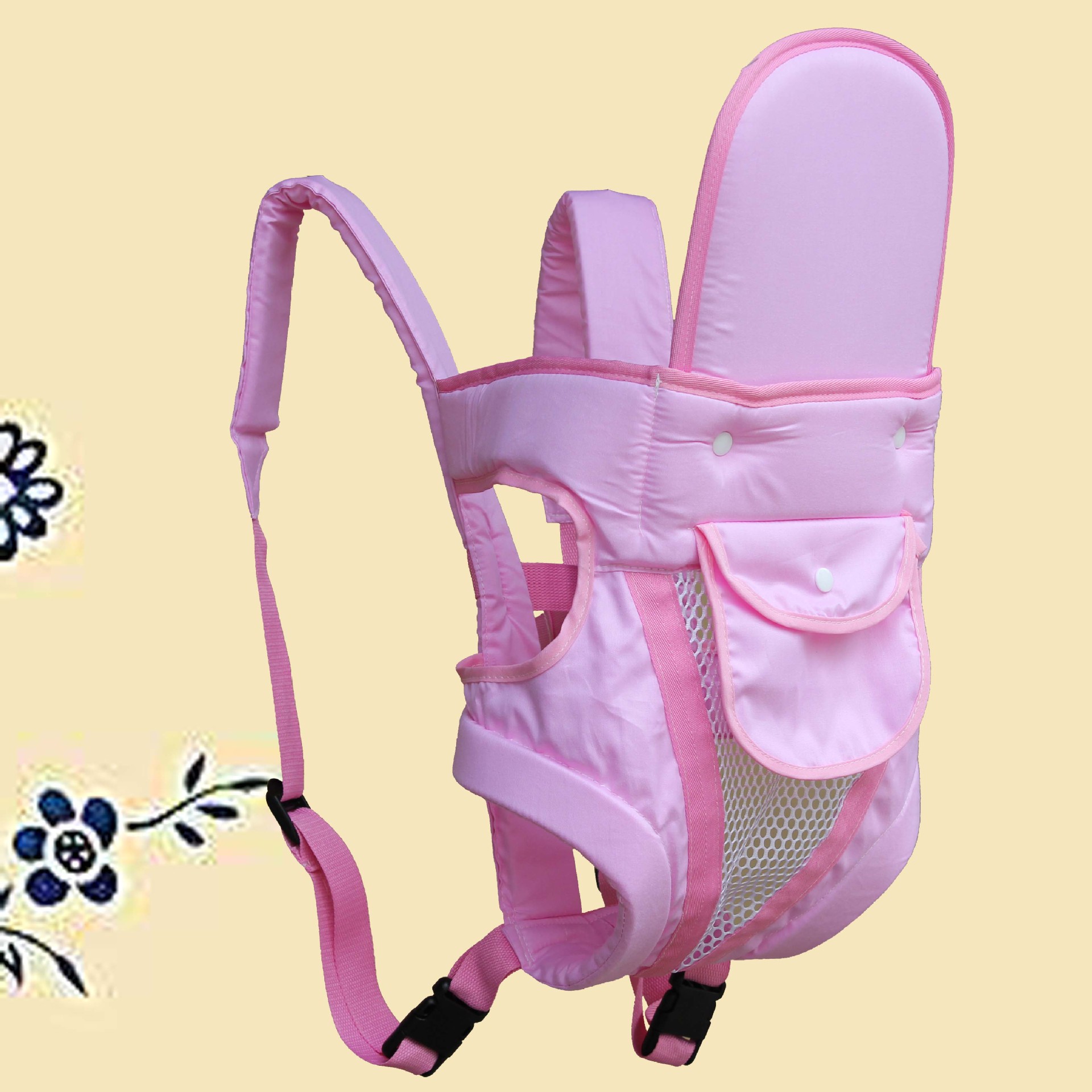 新生儿宝宝前抱后背式婴儿背带纯棉透气双肩简易传统背带四季通用