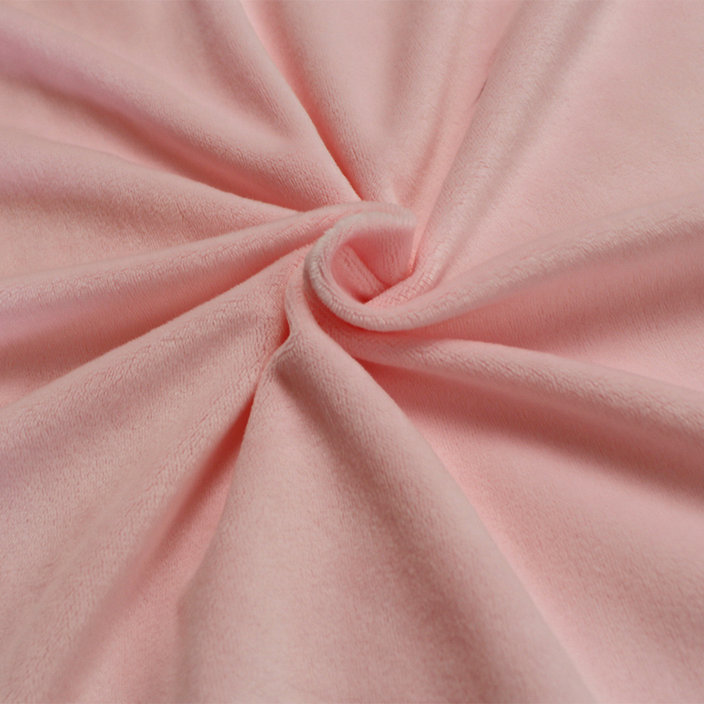 短毛绒面料秋冬季柔软布料抱枕套纯色面料 厂家批发