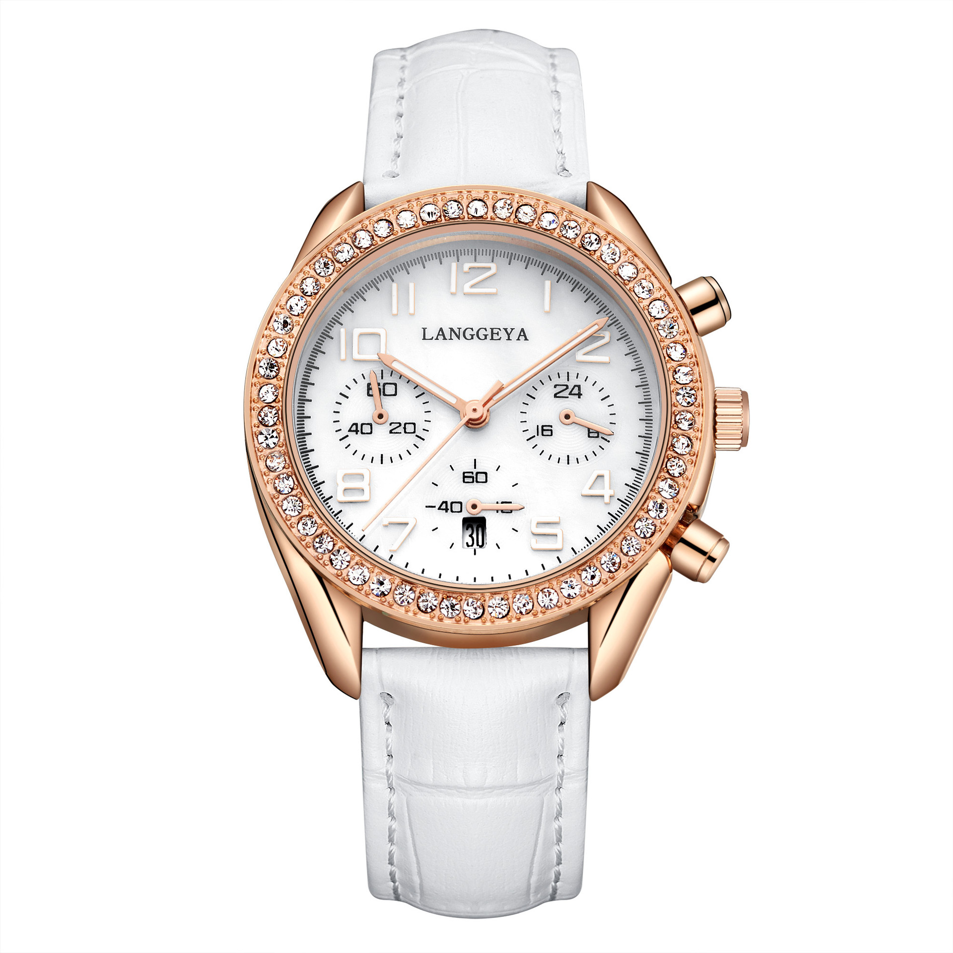 浪格雅手表女款时尚防水石英表女士爆款电子女表微商货源批发价格