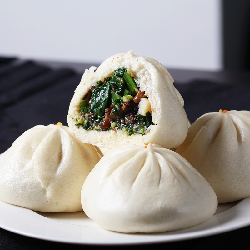 三益真香菇油菜包 职工食堂员工菜包子食材 速冻热食中餐面点批发