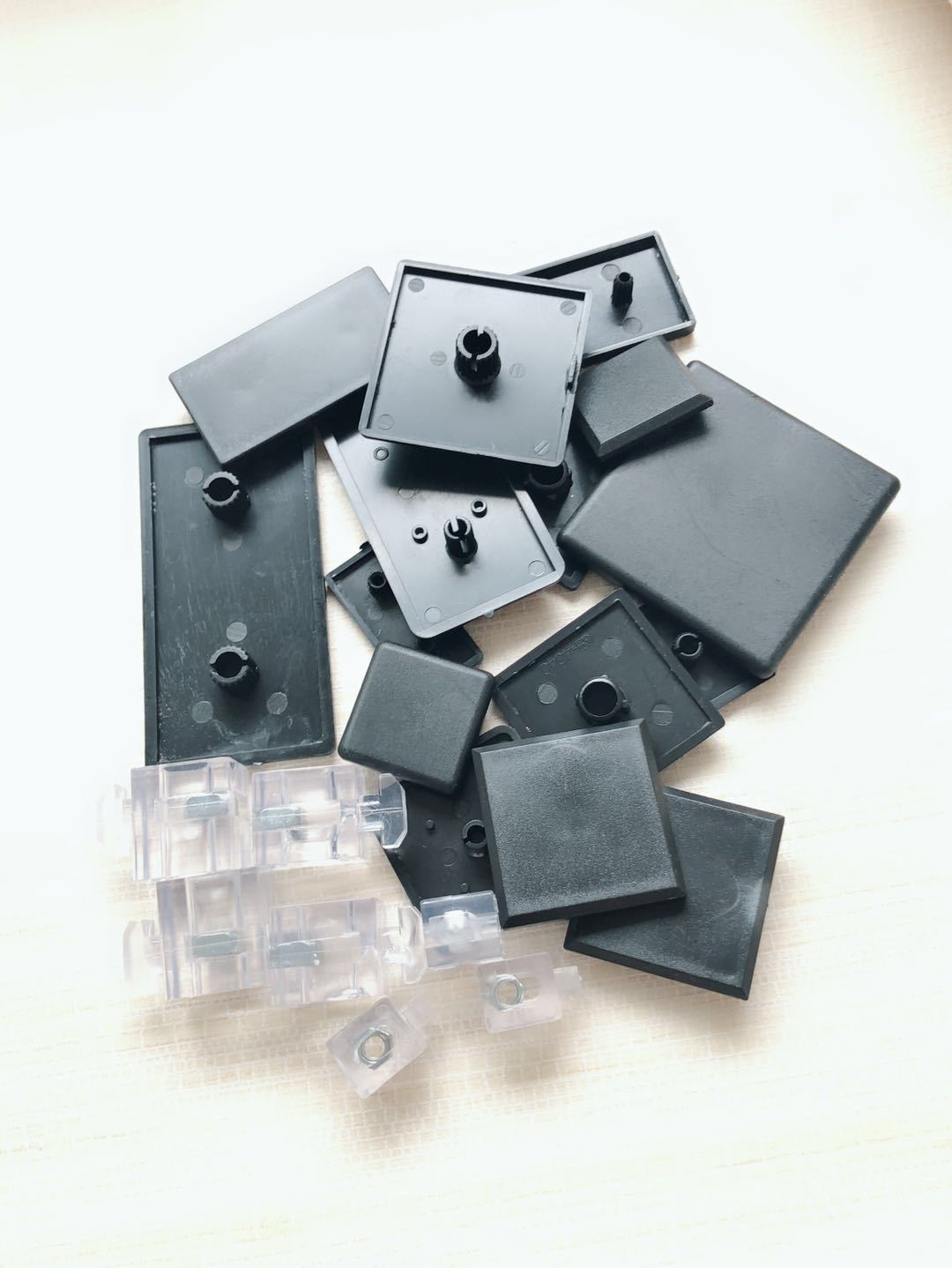 工业铝型材欧标端面盖板 封盖 端盖 封口盖板装饰件 密封件塑料件