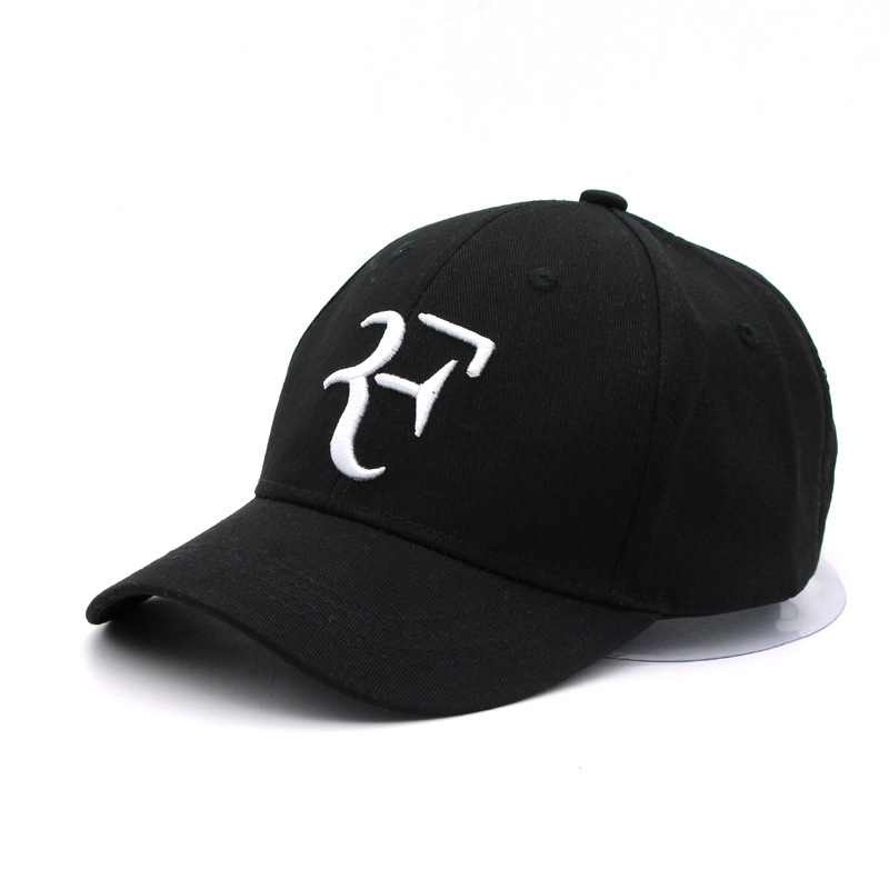 Cross-Border Hot Hat Ebay Federer Same Korean Style All-Match Letters Embroidered Baseball Cap Outdoor Sun Hat for Men