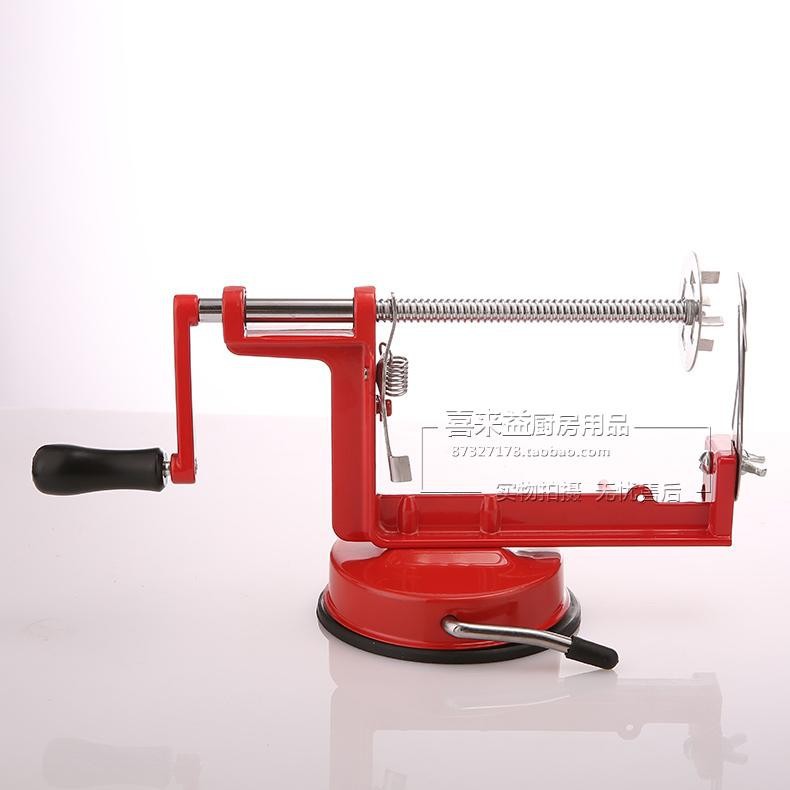 旋风土豆机家用 不锈钢多功能土豆切片器 手动旋转薯片薯塔切削机