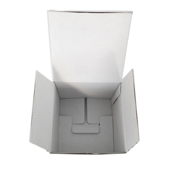 白色白卡纸扣底盒产品瓦楞包装盒配件包装盒厂家定做