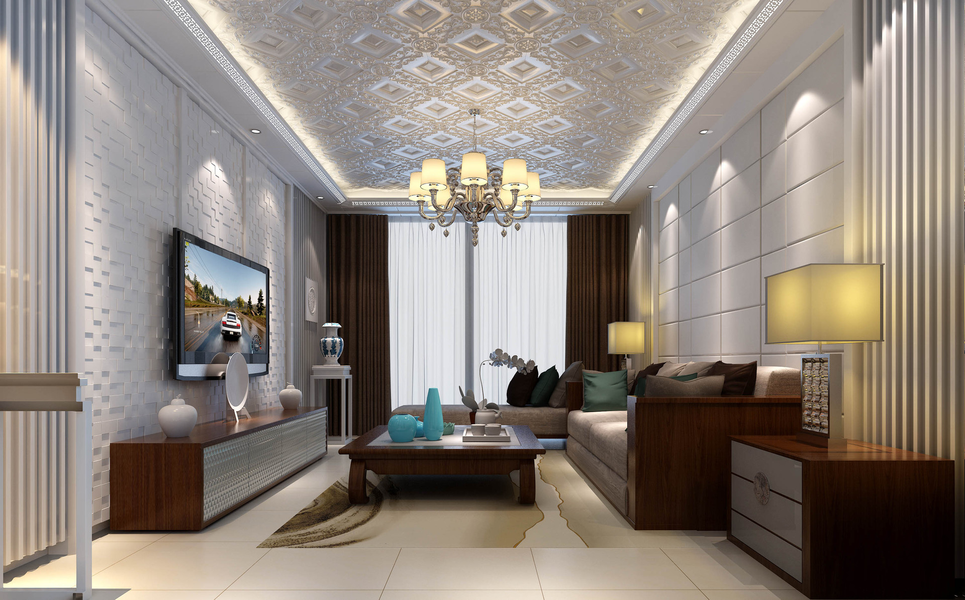 施丹stein集成吊顶61背景墙造型板61叠岩石系列