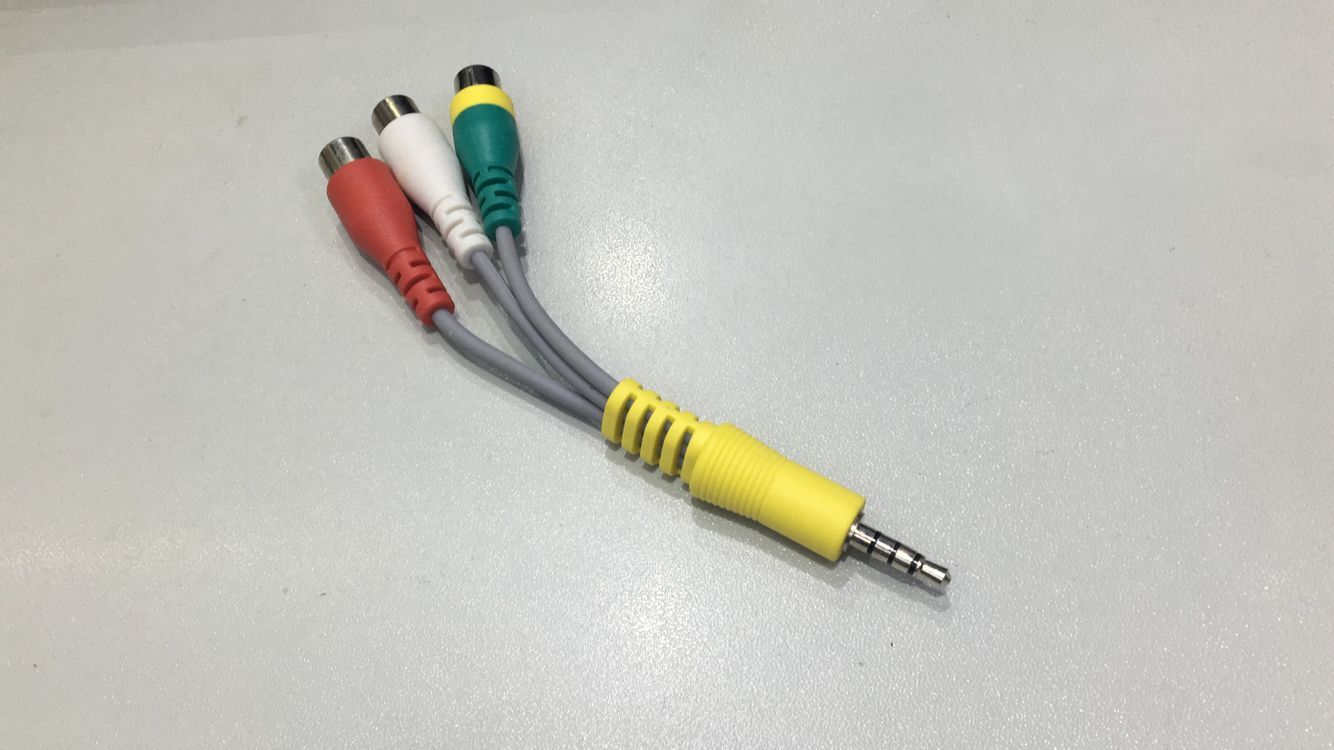 5一分三音频线 3.5公转3莲花母短线 3.5转3rca视频线