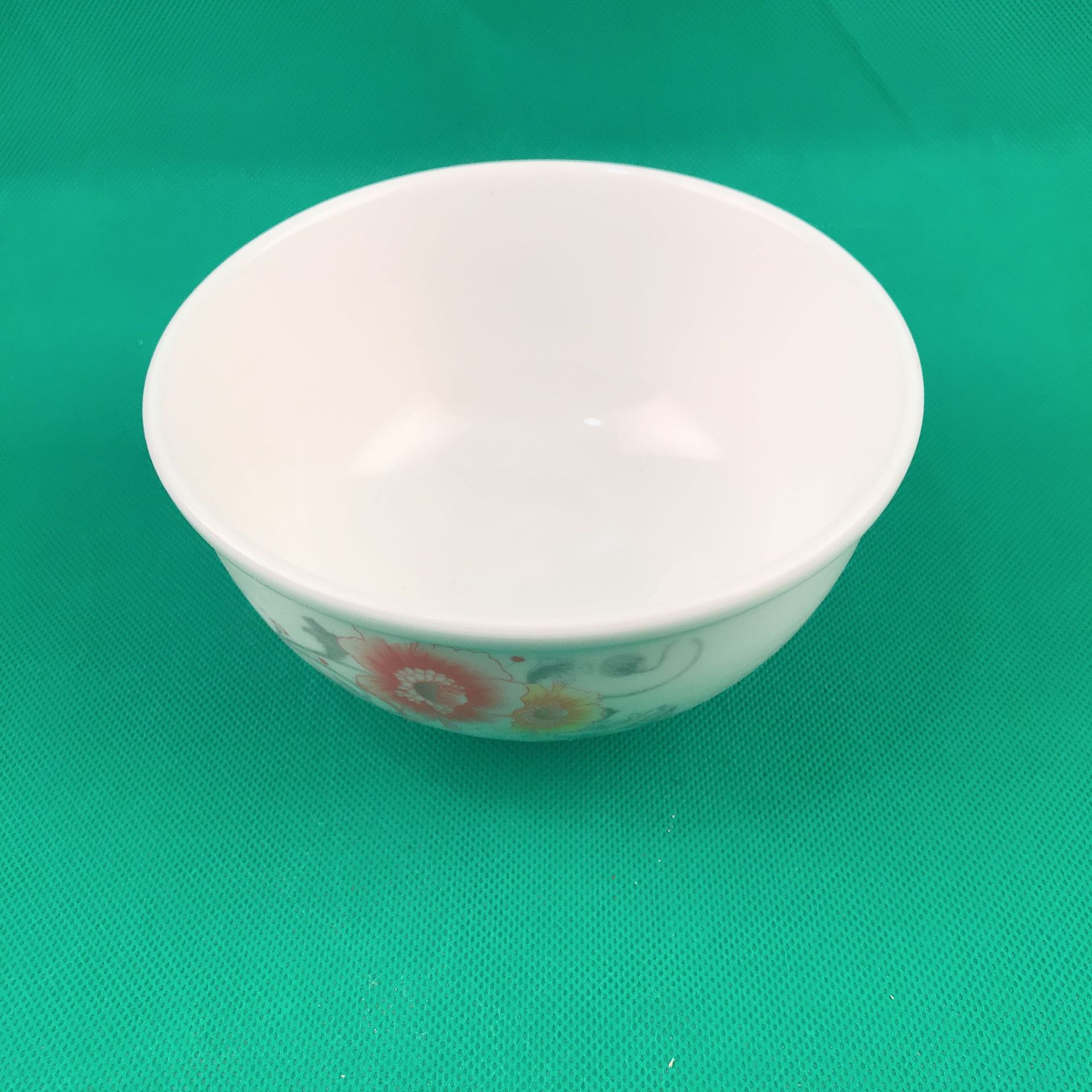 二元商品5.5寸圆边碗 家用陶瓷印花碗 陶瓷碗 2元地摊货源批