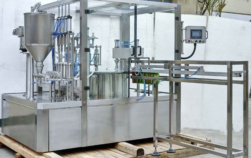 果汁饮料全自动灌装机牛奶蜂蜜灌装机全自动液体瓶装灌装线设备