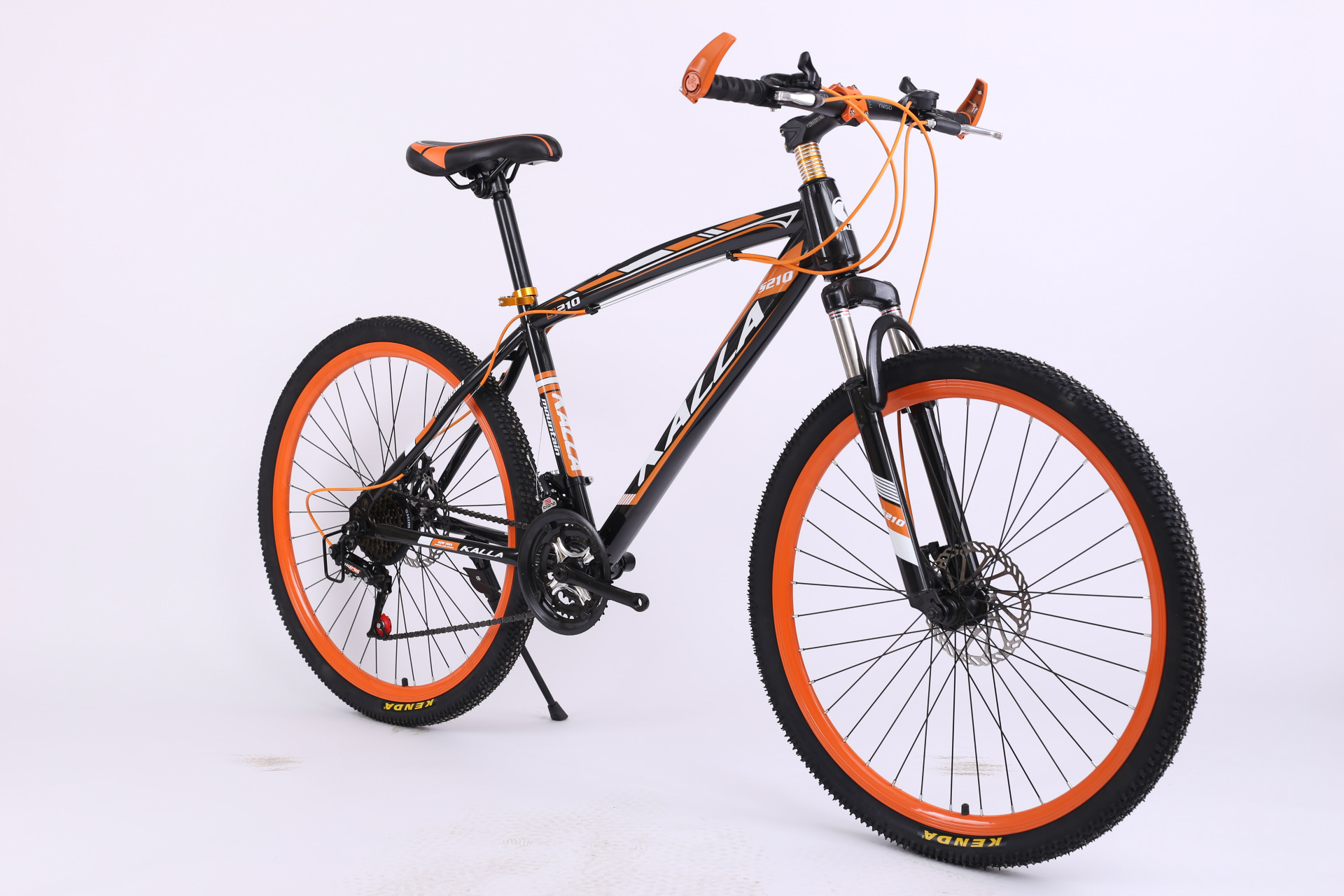 森林狼26寸山地车自行车21速双碟刹减震山地自行车活动礼品自行车