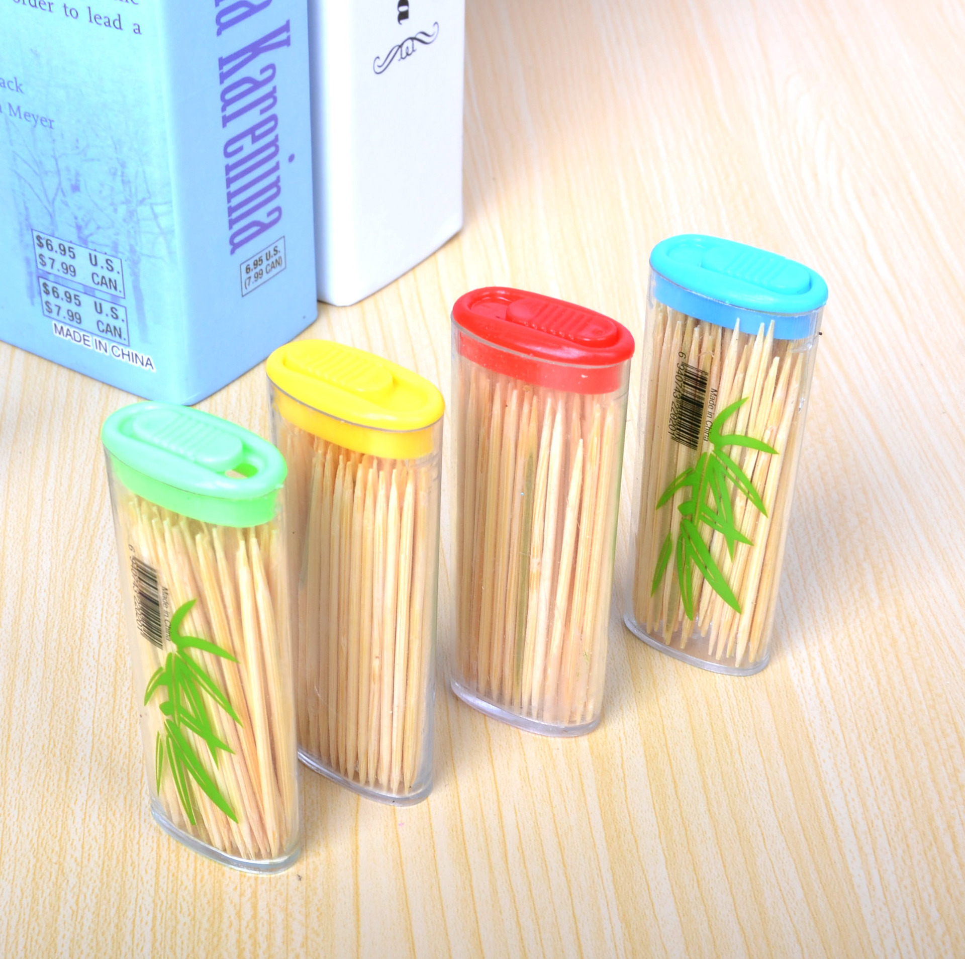 便携式环保打火机牙签盒 天然精竹制牙签 牙签瓶