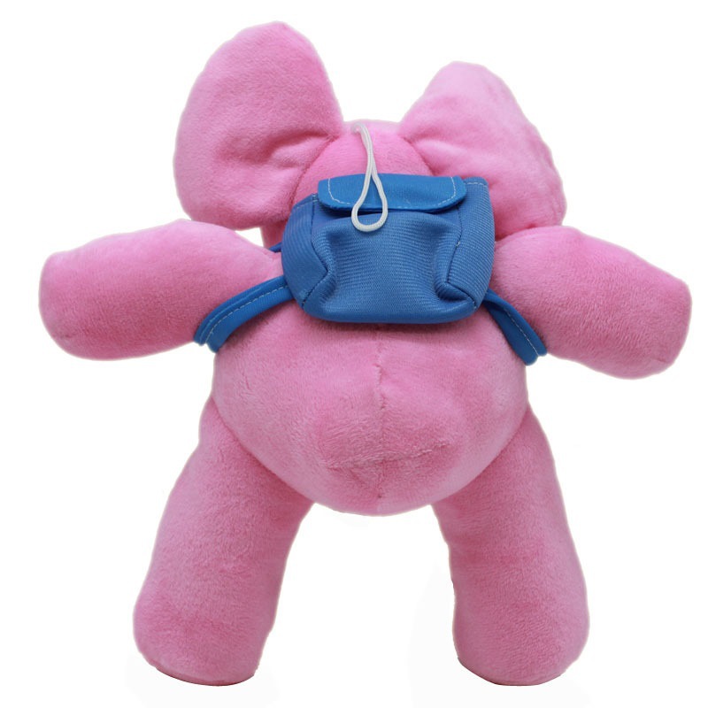 爆款精品pocoyo小p优优儿童可爱elly艾丽粉色大象短毛绒玩偶公仔