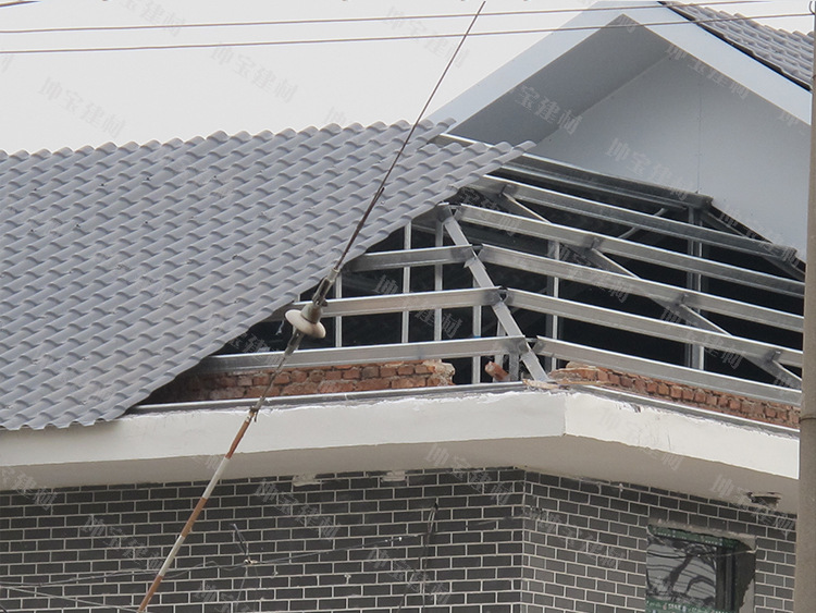 秸秆瓦案例_连云港东海县温泉镇屋面平改坡工程