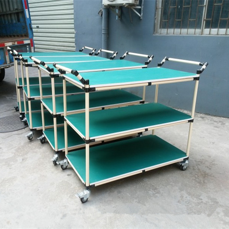 供应东莞复合管周转车柔性线棒手推车精品推荐丨顺邦制造