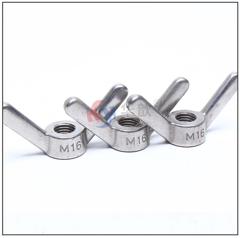 蝶形螺母_304不锈钢羊角螺母 长耳朵手拧螺帽 蝶形m6m8m10m12m16m18m2