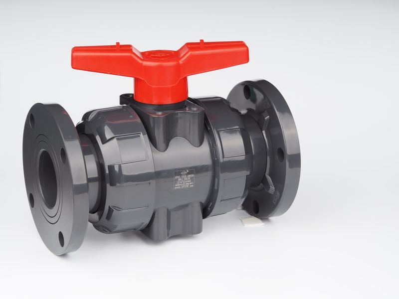 法兰式双由令球阀 加强型球阀 upvc双由令球阀