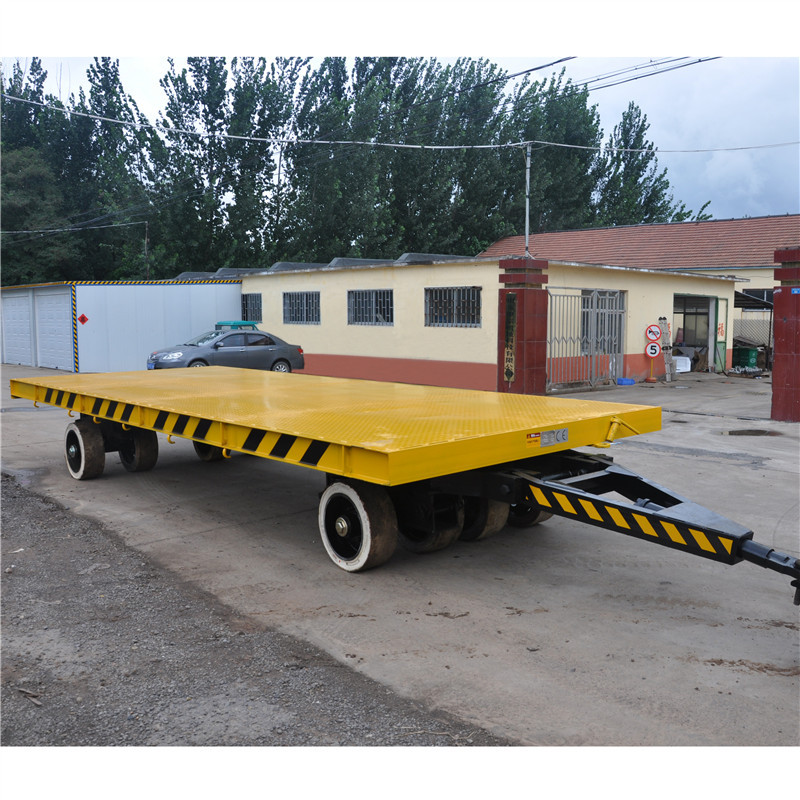 定制场内工业拖车10吨超低超宽运输全挂工具拖车平板拖挂车