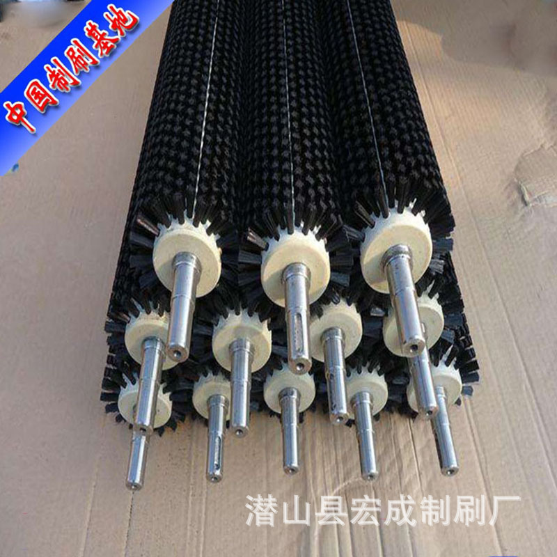 工厂直供毛刷辊 毛刷滚轮 玻璃清洗机毛刷 抛光除尘毛刷辊 毛刷棍