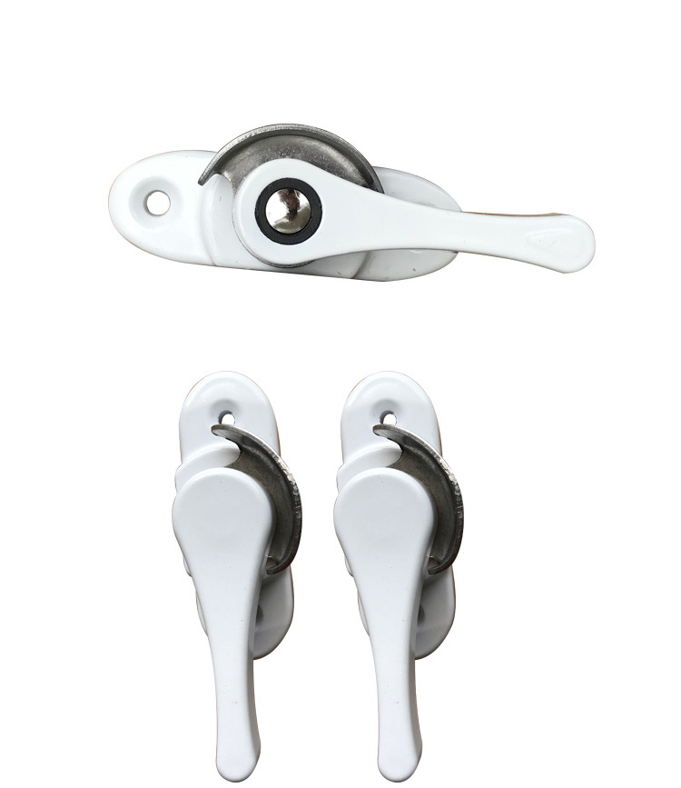 锌合金月牙锁 窗锁塑钢窗锁扣平移铝合金门窗月牙锁移门窗户钩锁