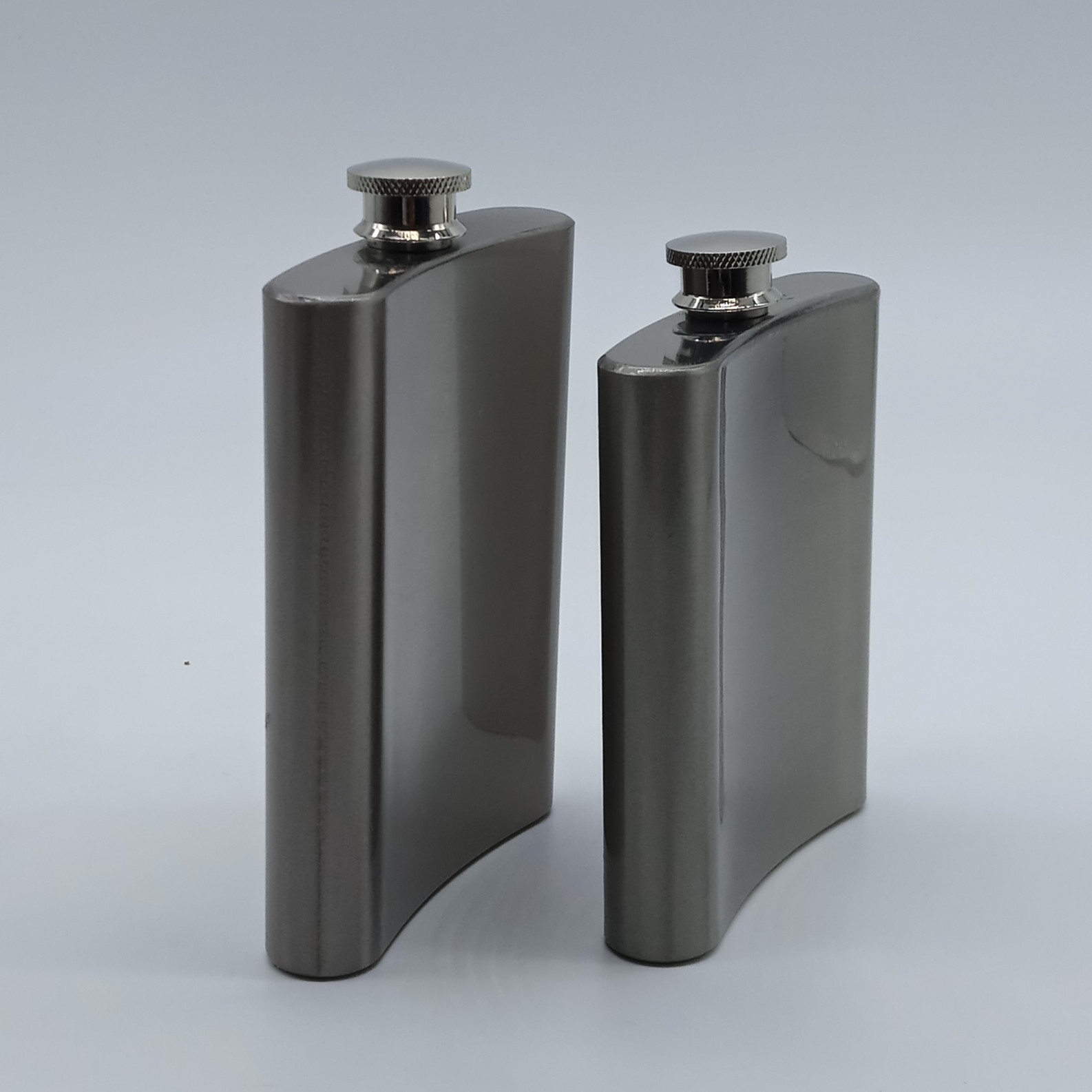 欧美热销8盎司单层扁壶便携小酒壶户外不锈钢酒瓶