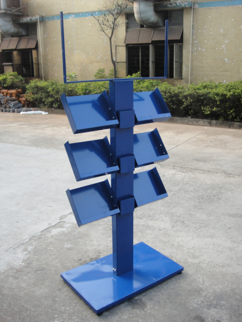 高档宣传册展示架 画册陈列架 资料收纳架 图书货架生产定制