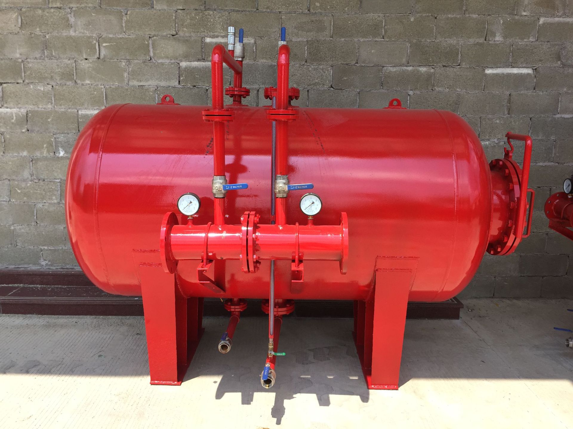 川安消防 压力式比例混合装置卧式泡沫罐 比例器 水成膜泡沫夜