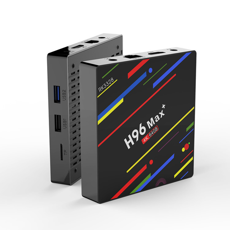 H96 Max + Set-Top Box Rk3318 9.0 System Tvbox 4Gb/64Gb Ddr Network Player