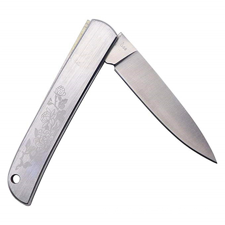 可议价三刃木7065全钢银色水果刀户外探险救生军刀多用途折叠刀