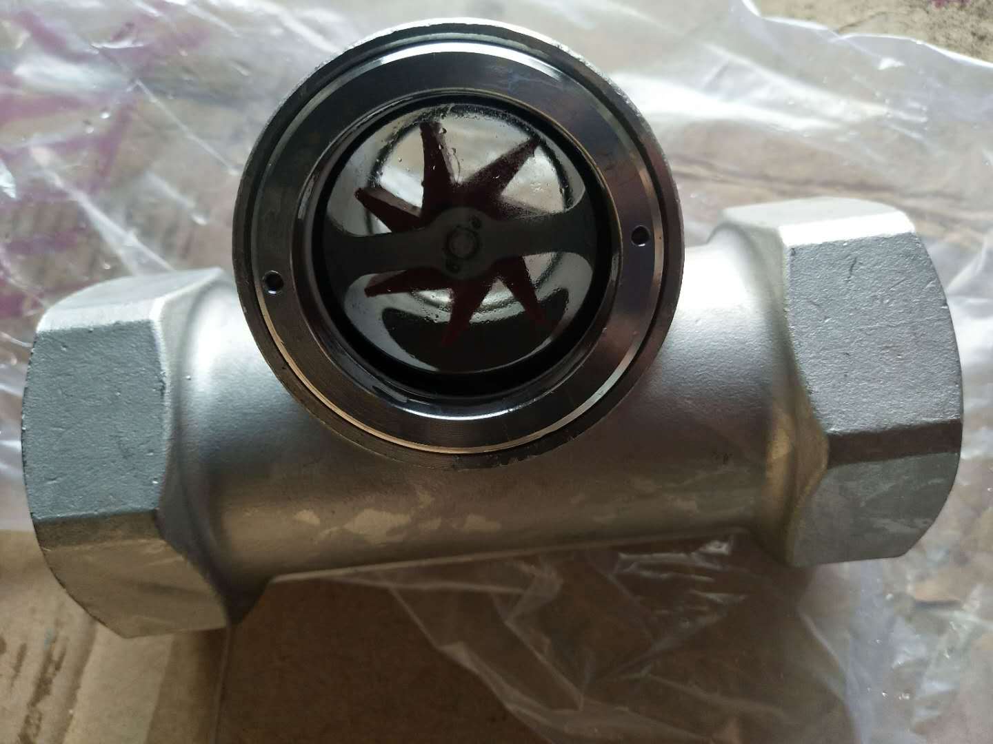 内螺纹管道视镜 偏心带叶轮水流指示器 浮球视镜 304管道视窗