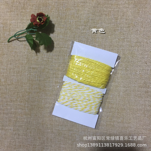 Manufacturers Supply Colored Hemp Rope Two-Color Cotton Paper Card Mixed DIY Handmade Creative Materials