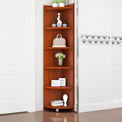 木制拐角柜转角柜现代简约置物架多功能墙角柜子客厅三角形柜卧室