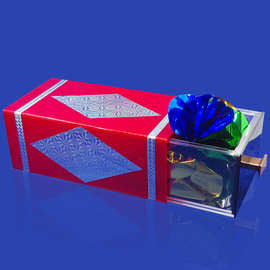 魔术道具舞台大拉匣(高档红色)神奇盒子透明抽屉 空盒出物道具