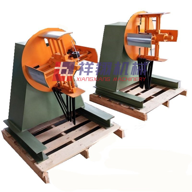 专注于冲床周边自动化厂家无动力重型材料架钢带卷放料架放卷机