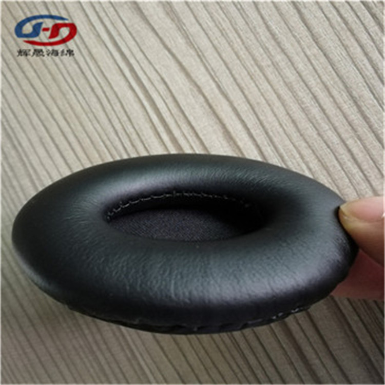 专业定制皮耳套 针车缝合粘胶皮耳套 美观舒适 隔音降噪
