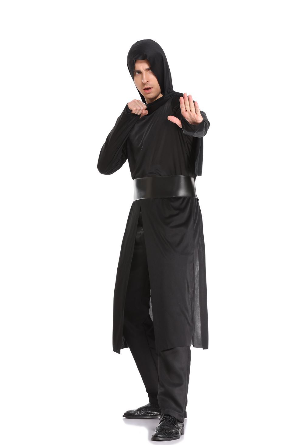 新款万圣节男忍者蒙面勇士装ds角色扮演黑色忍者服cosplay舞台装