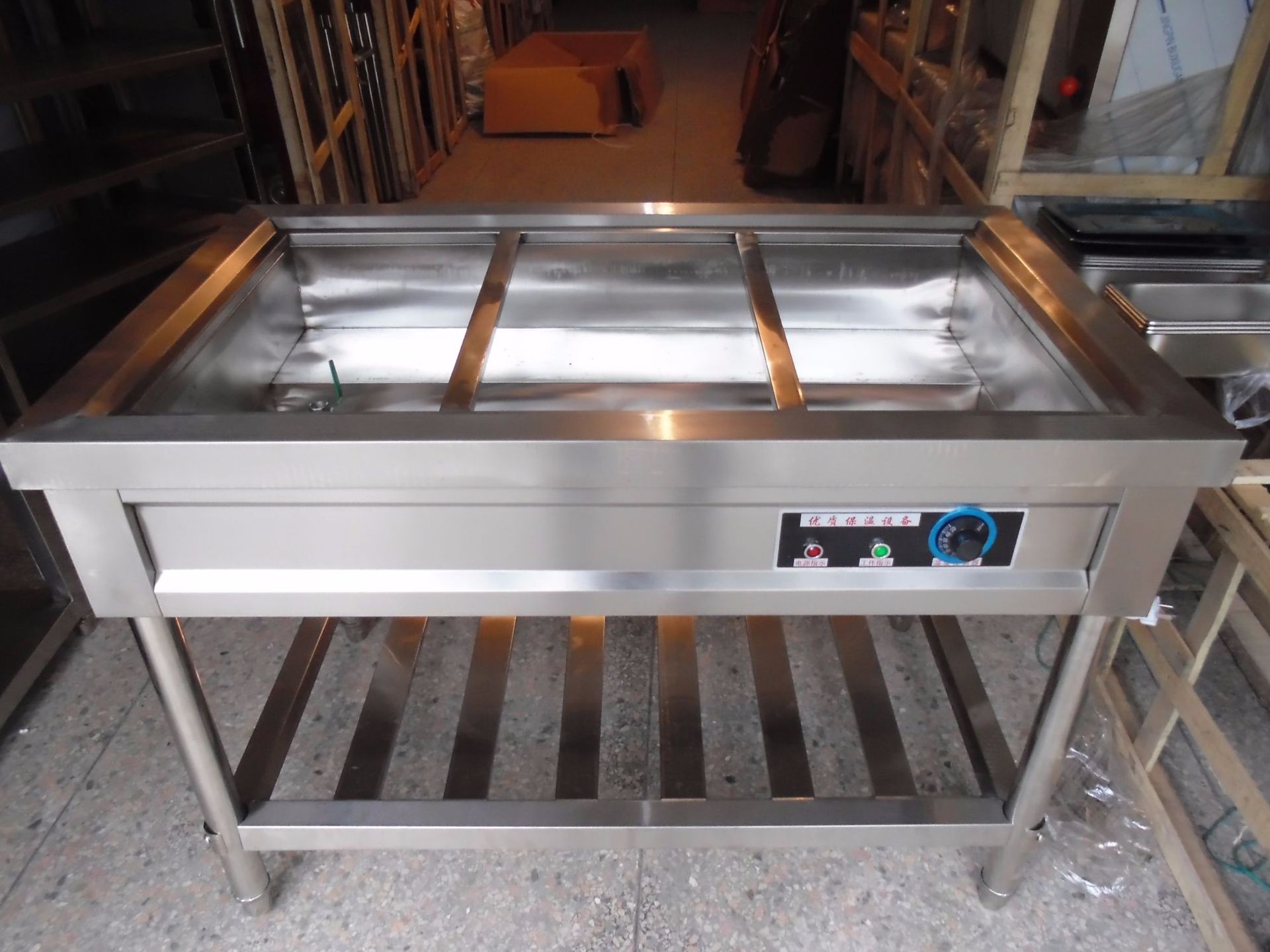 快餐不锈钢商用三格保温台 电加热厨房售饭保温台保温汤池定制