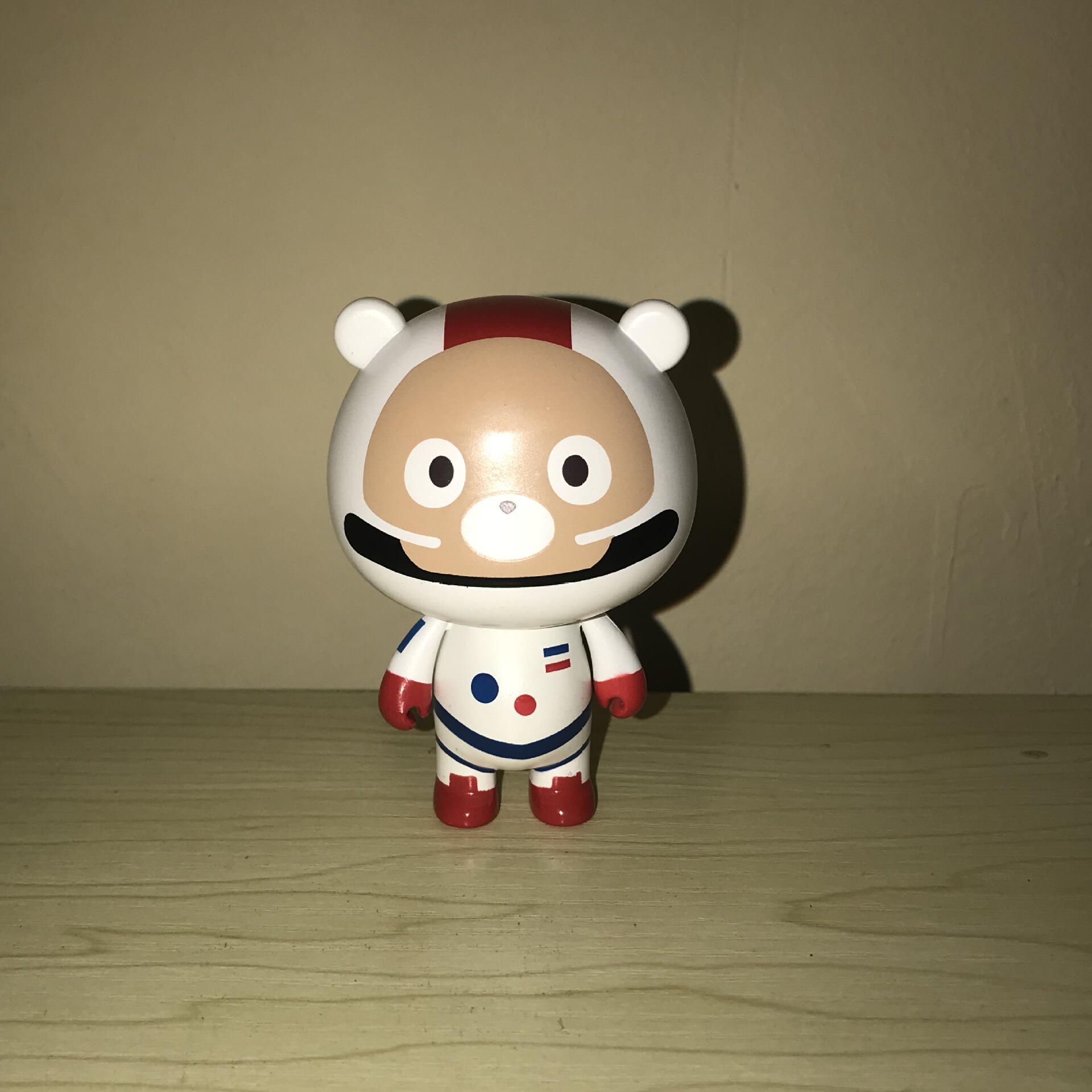 百度小熊贴吧公仔 百度礼品公仔 pvc搪胶塑胶玩偶摆件 企业形象