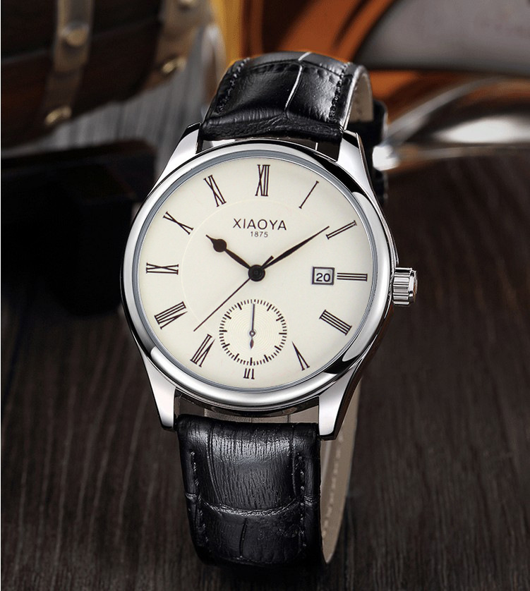 一件代发筱雅手表韩版简约潮流男表皮带侠侣复古夜光石英手表腕表